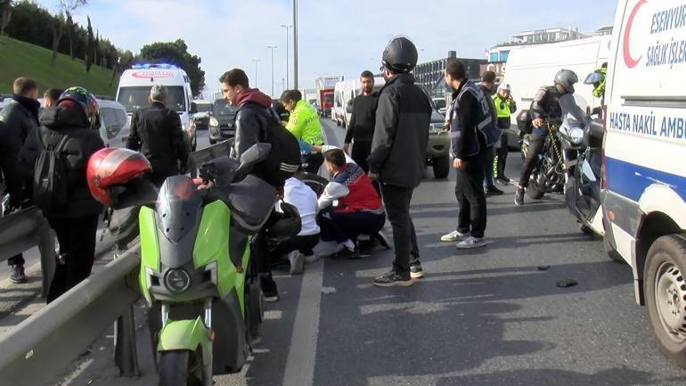 Küçükçekmecede motosiklet kazası: 1 ölü 1 ağır yaralı