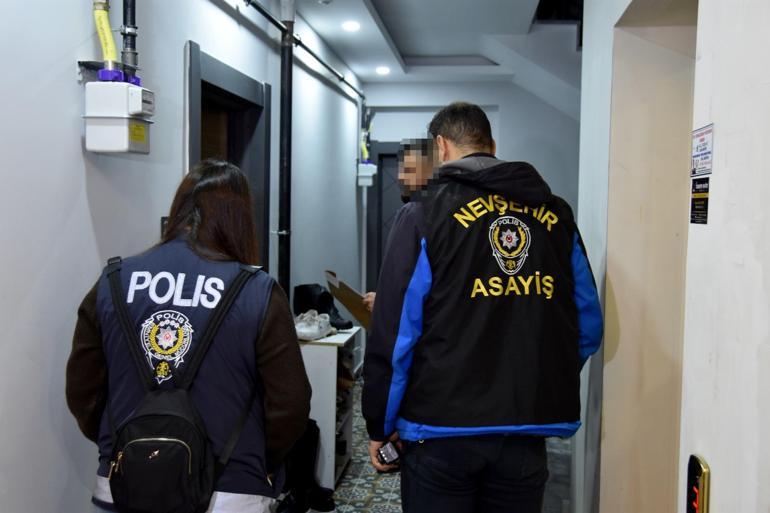 Nevşehirde fuhuş operasyonu: 5 gözaltı