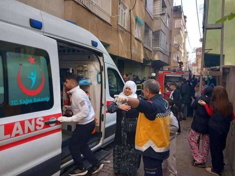 Diyarbakırda apartman yangını: 13 kişi dumandan etkilendi