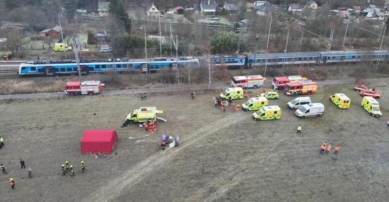 Çekya’da tren kazası