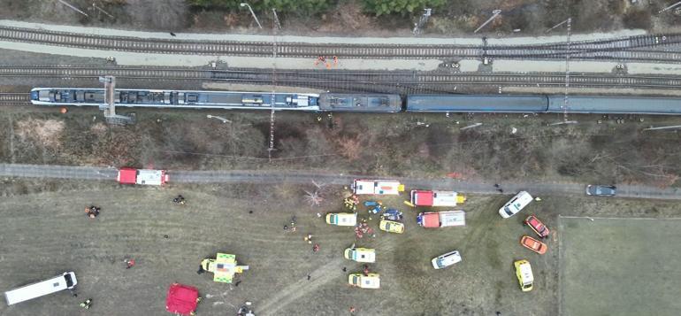 Çekya’da tren kazası