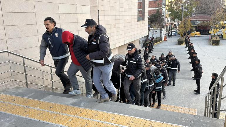 Eskişehirde suç örgütü operasyonu; 20 gözaltı