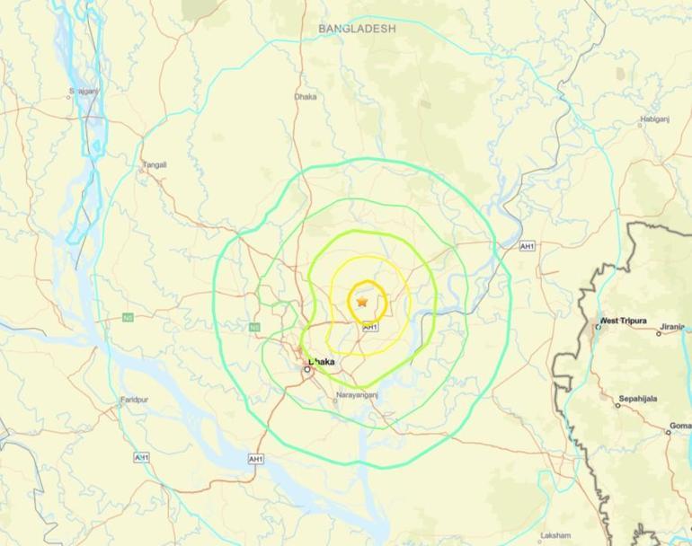 Bangladeşte 5.5 büyüklüğünde deprem: 3 ölü