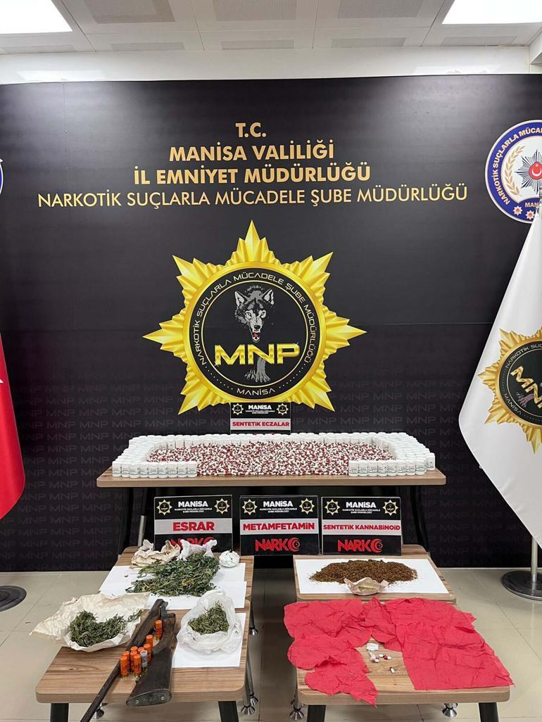 Manisada uyuşturucu operasyonunda 14 tutuklama
