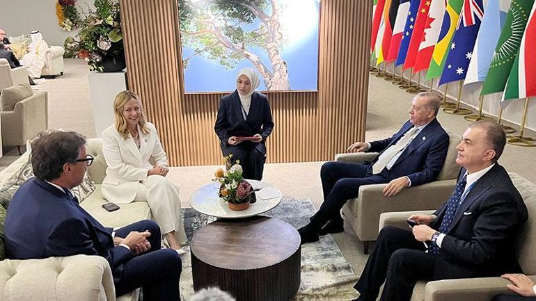 Cumhurbaşkanı Erdoğan, İtalya Başbakanı Meloni’yi kabul etti