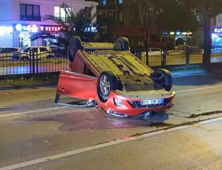 Samsunda zincirleme kaza; 1 yaralı