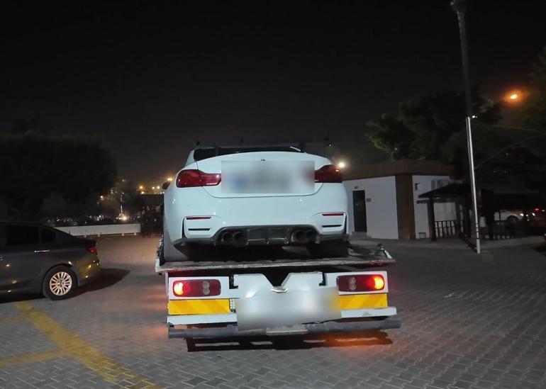 Abart egzozla drift atan sürücüye 55 bin lira ceza