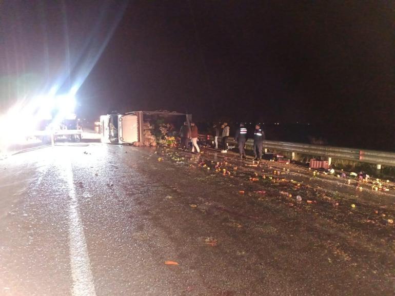 Kamyonet devrildi: 1 yaralı