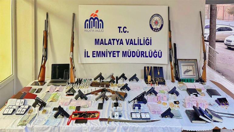 Malatyada çeşitli suçlara karışan 31 kişiye gözaltı