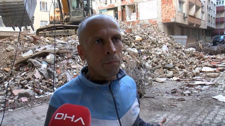 Bahçelievlerde bina yıkılınca ortaya çıktı; 40 sene boyunca iki apartman tek duvarı kullanmış