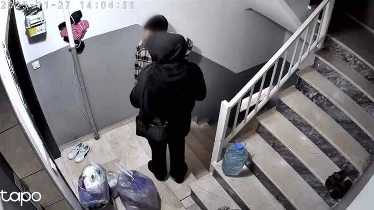 Bahçelievler’de daire kapısını yoklayan kadınlara kameradan seslendi: Sizi görüyorum buraya gelin