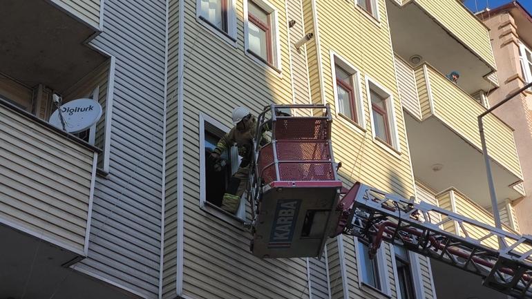 Karsta 6 katlı binada yangın; 1i çocuk 3 kişi dumandan etkilendi