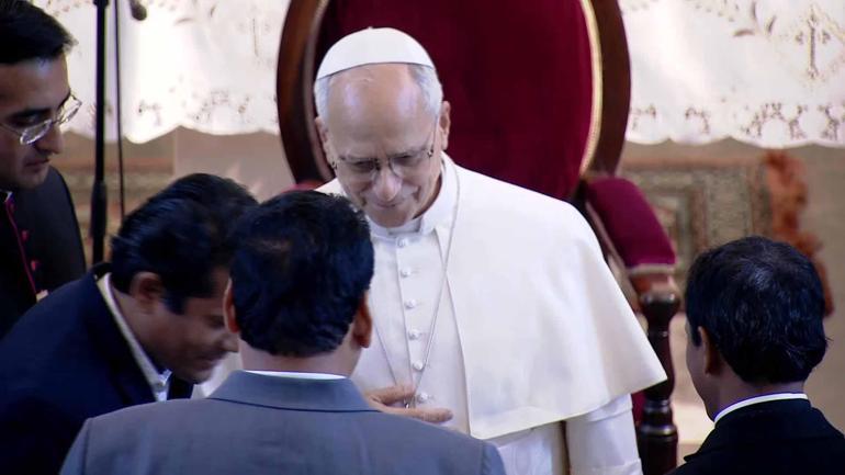 Papa 14. Leo Fransız Fakirhanesi’ni ziyaret etti