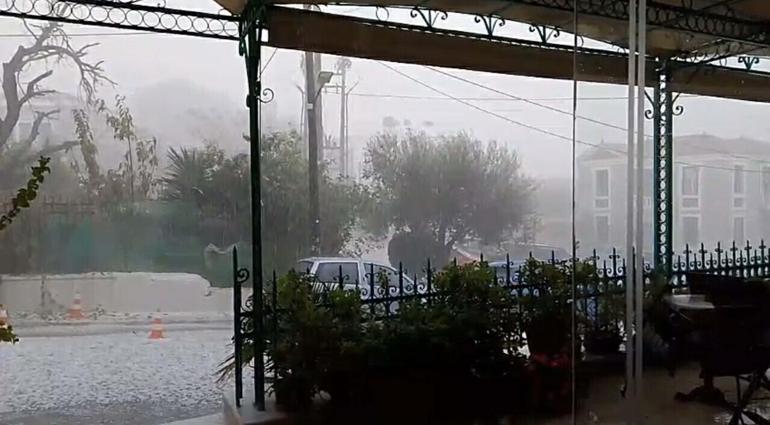 Balıkesirde dolu yağışı