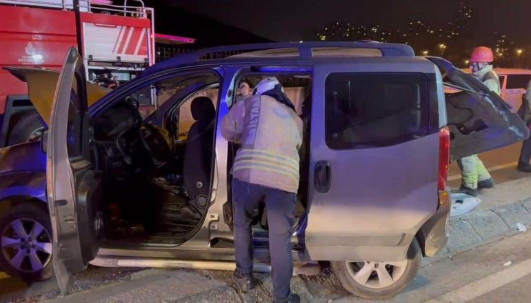 Maltepede zincirleme kaza: 4 yaralı