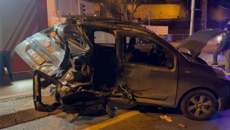 Maltepede zincirleme kaza: 4 yaralı