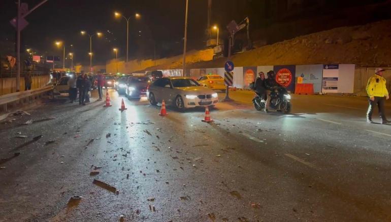 Maltepede zincirleme kaza: 4 yaralı