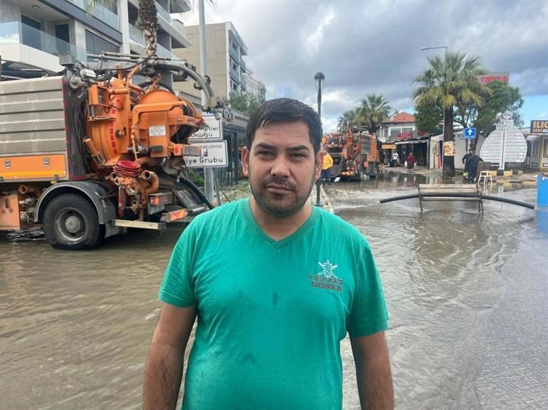 İzmirde sağanak etkili oldu