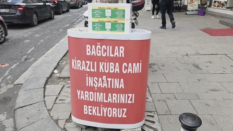 Bağcılarda caminin yeniden yapılması için para toplanan yardım kutuları soyuldu