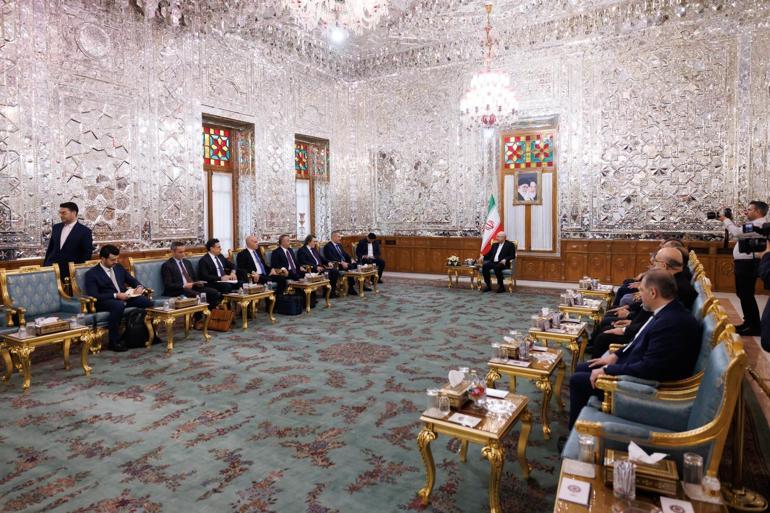 Bakan Fidan, İran İslami Danışma Meclisi Başkanı Galibaf ile görüştü