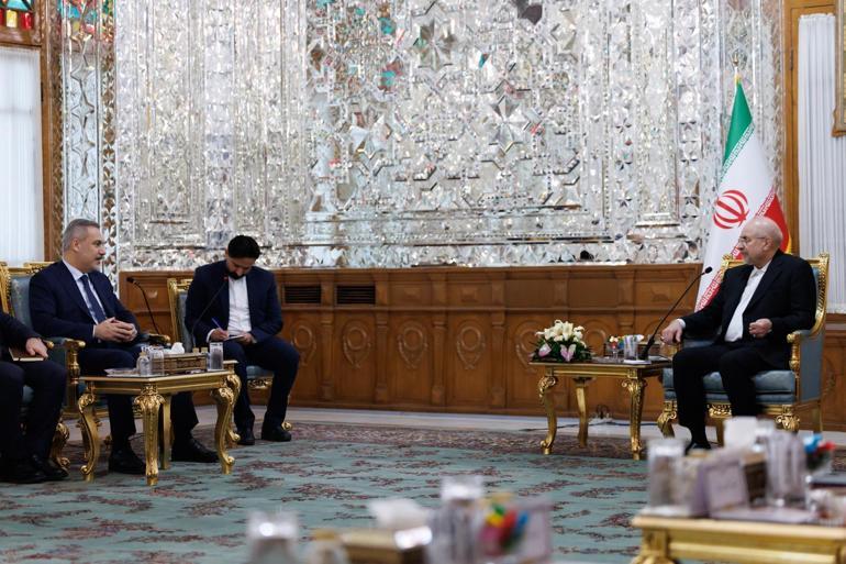 Bakan Fidan, İran İslami Danışma Meclisi Başkanı Galibaf ile görüştü