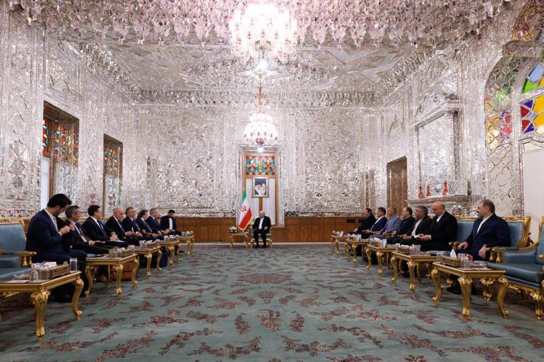 Bakan Fidan, İran İslami Danışma Meclisi Başkanı Galibaf ile görüştü