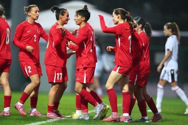 A Milli Kadın Futbol Takımı, Arnavutluku 2-0 mağlup etti