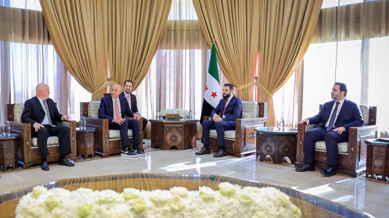 Suriye Cumhurbaşkanı Şara, ABD'nin Suriye Özel Temsilcisi Barrack'ı kabul etti