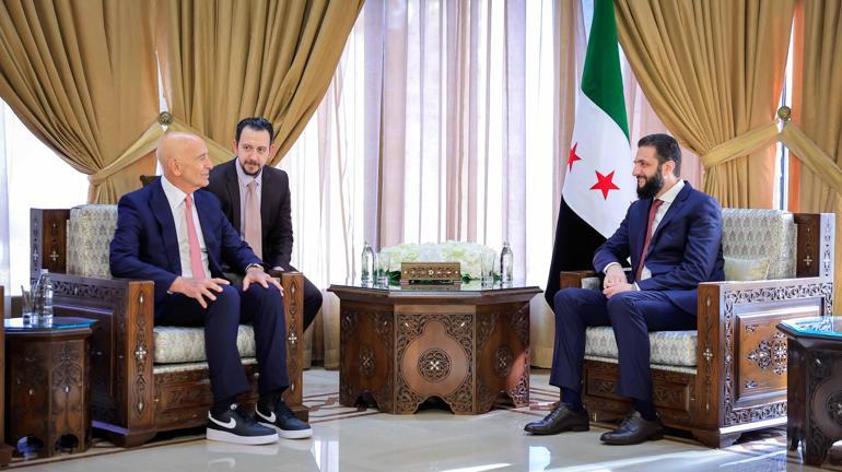 Suriye Cumhurbaşkanı Şara, ABD'nin Suriye Özel Temsilcisi Barrack'ı kabul etti