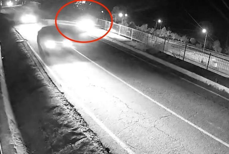 Şantiyeye uçan kamyonetin sürücüsünün öldüğü kaza kamerada