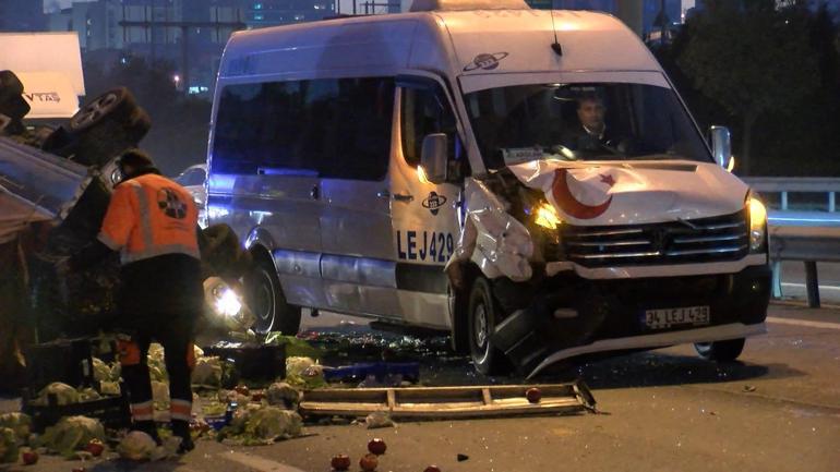 Bağcılar TEM Otoyolunda zincirleme kaza; trafik durma noktasına geldi