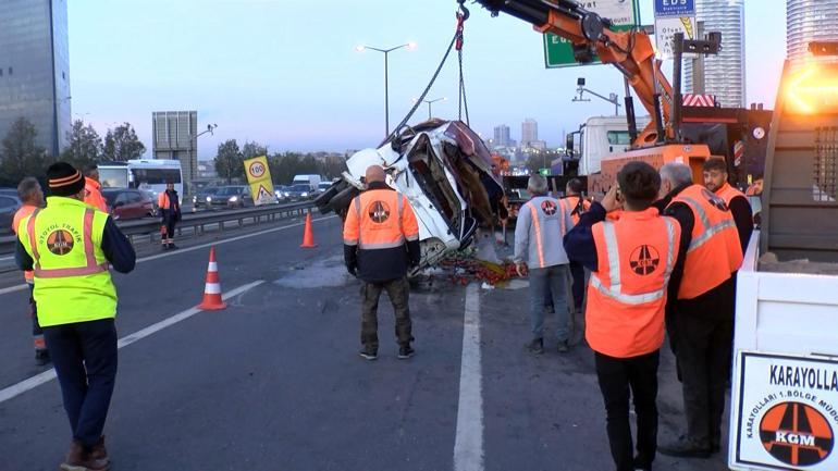 Bağcılar TEM Otoyolunda zincirleme kaza; trafik durma noktasına geldi