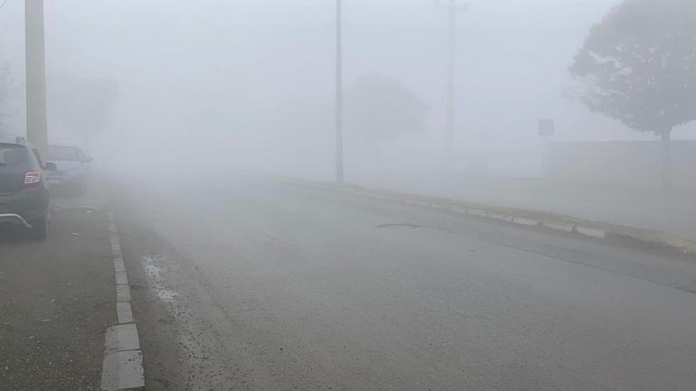 Iğdırda sis etkili oldu