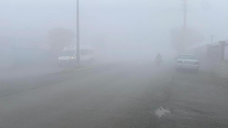 Iğdırda sis etkili oldu