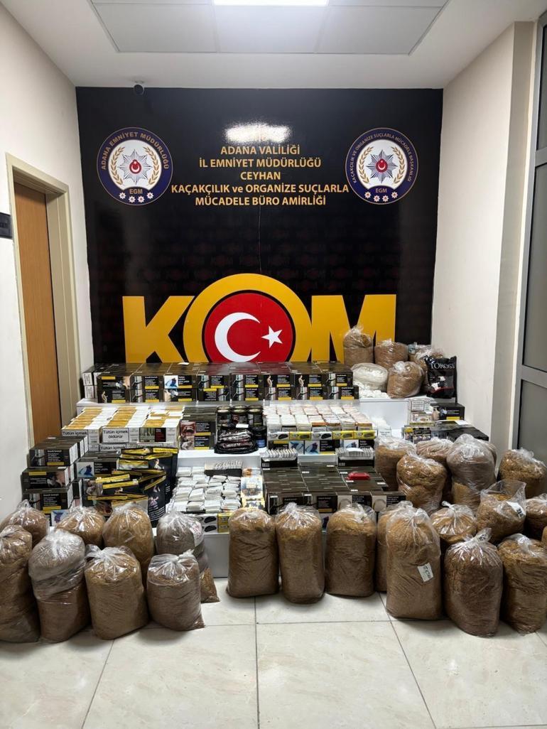 Adanada kaçak tütün operasyonu; 29 gözaltı