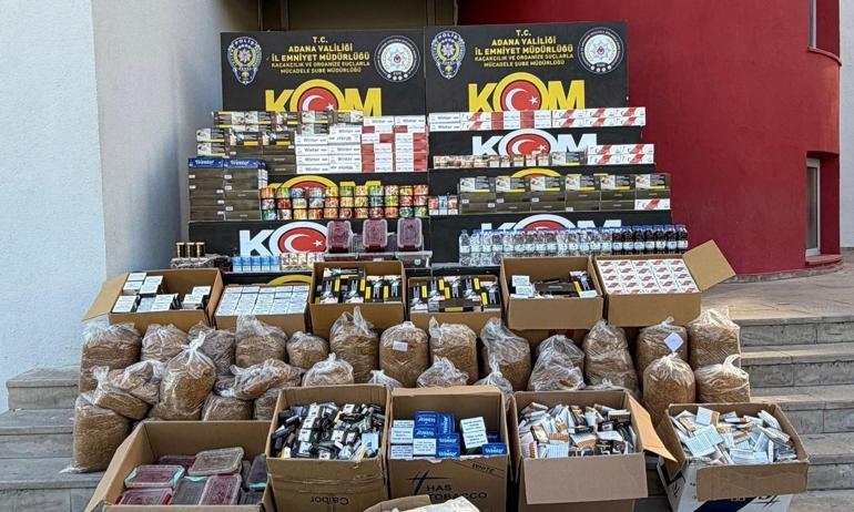 Adanada kaçak tütün operasyonu; 29 gözaltı