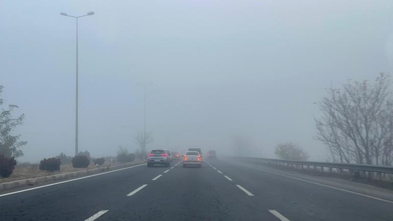 Kayseri’de yoğun sis etkili oldu