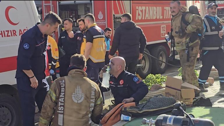 Sancaktepede asansörde çıkan yangında anne ve çocuğu mahsur kaldı; 4 kişi dumandan etkilendi