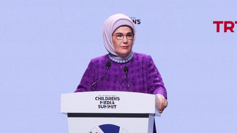 Emine Erdoğan, TRT Uluslararası Çocuk Medyası Zirvesi’ne katıldı