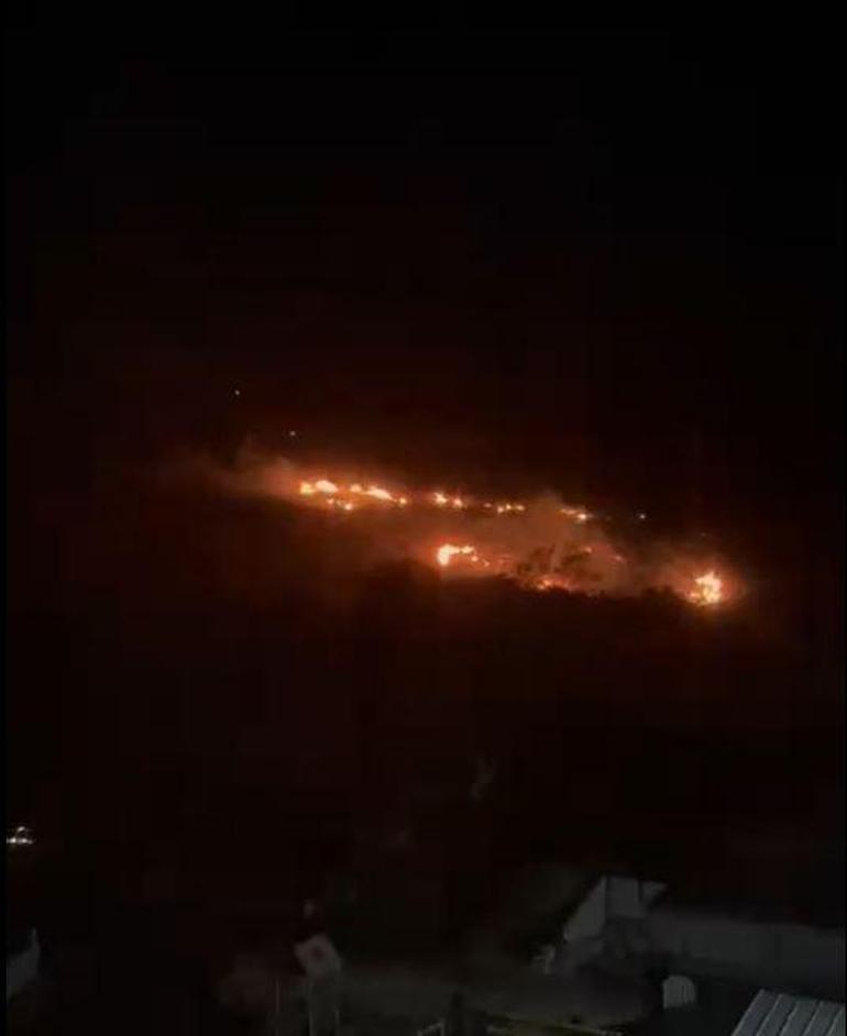 Hatayda çalılık alanda çıkan yangın söndürüldü