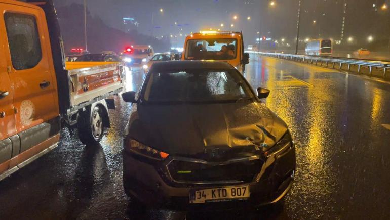 Eyüpsultan TEM Otoyolu’nda 7 aracın karıştığı zincirleme kaza: 2 yaralı