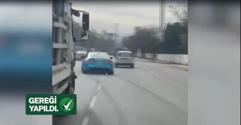 İzmirde drift ve makas atan 2 sürücü yakalandı