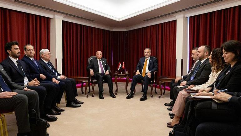Bakan Fidan, Iraklı mevkidaşı Hüseyin ile bir araya geldi