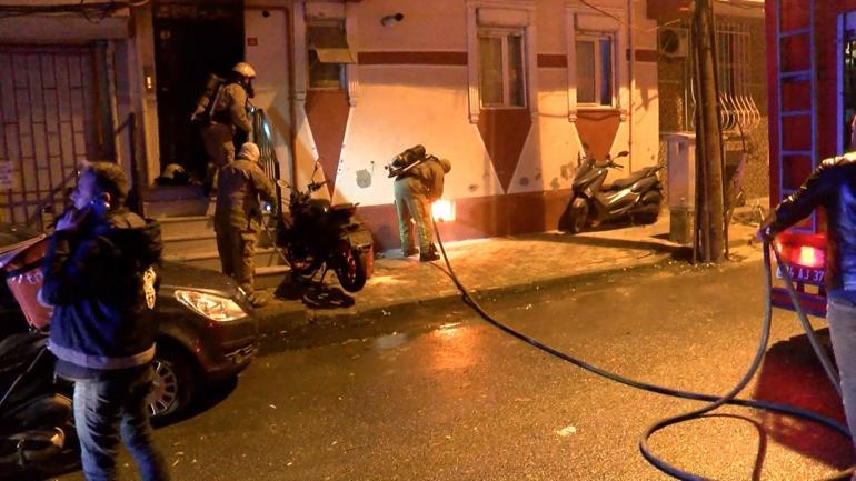 Küçükçekmecede çıkan yangında 1 i bebek 2 çocuk 6 kişi itfaiye tarafından kurtarıldı