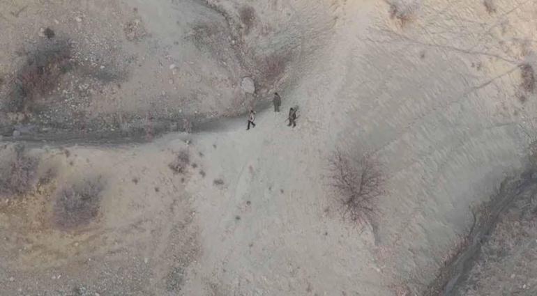 Tuncelide yaban keçisi avlayanlara dron destekli operasyon