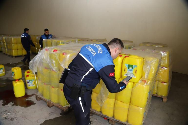 İhraç edilmek üzere hazırlanan su karıştırılmış 73 bin litre sıvı yağ ele geçirildi