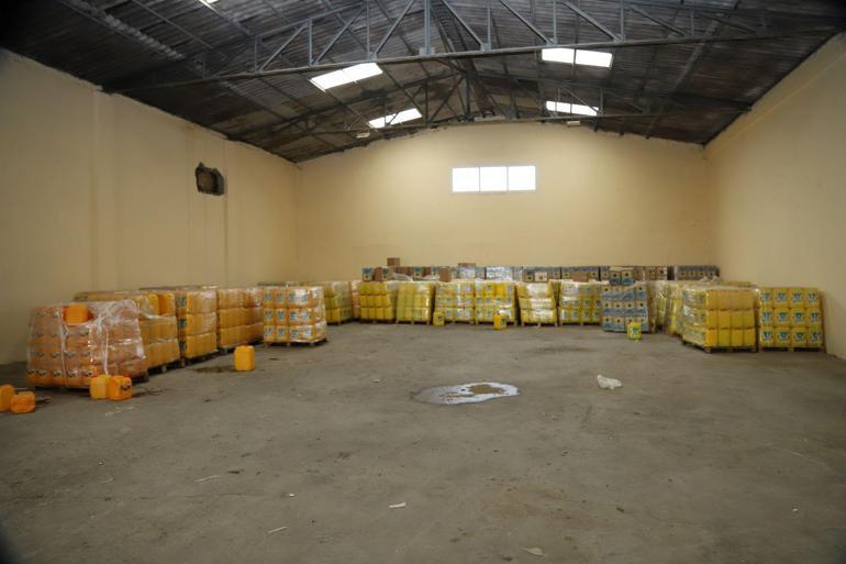 İhraç edilmek üzere hazırlanan su karıştırılmış 73 bin litre sıvı yağ ele geçirildi