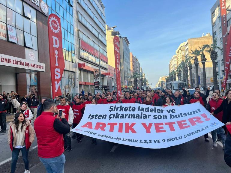 İzmirde işçilerin eylemi 3üncü günde devam ediyor