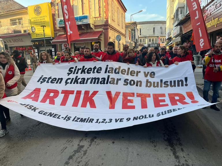 İzmirde işçilerin eylemi 3üncü günde devam ediyor
