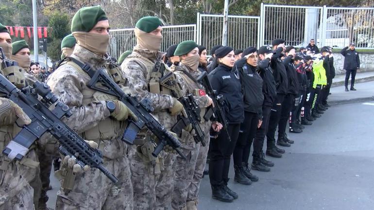 Beşiktaştaki terör saldırısında şehit düşenler için anma töreni